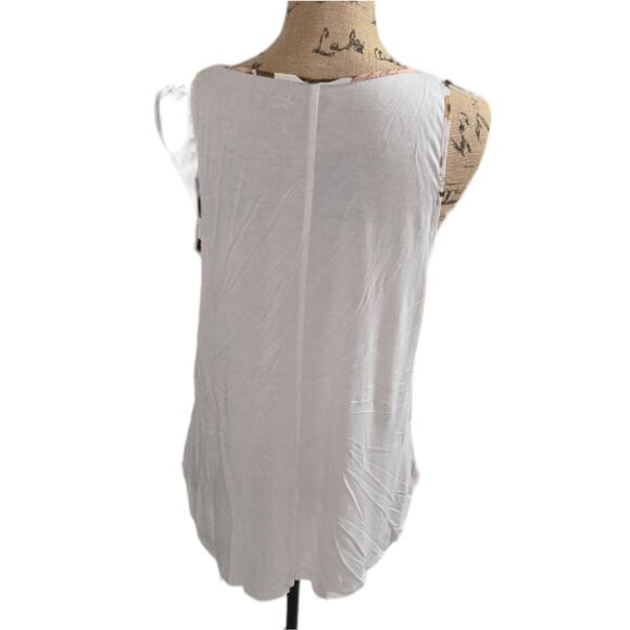 Loft floral Flowy Lightweight Cottagecore Tank Top Size Medium - Picture 4 of 6